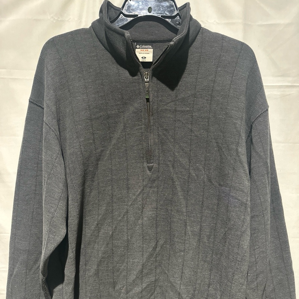 Columbia Men's Charcoal Zip-Up Sweater